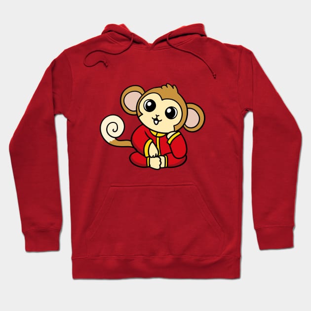 Chinese New Year Monkey Hoodie by WildSloths